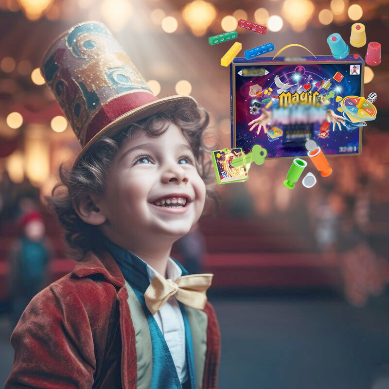 Kids Magic Kit 14 Tricks Case & Online Guide