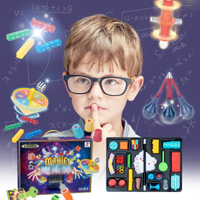 Kids Magic Kit 14 Tricks Case & Online Guide