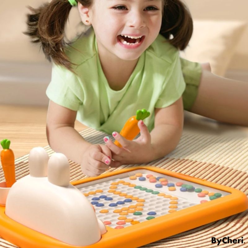 Kids Magnetic Drawing Board Pen Guide & 24 Cards