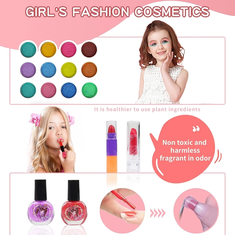 Kids Makeup Set Non-Toxic & Water-Washable For Sensitive Skin