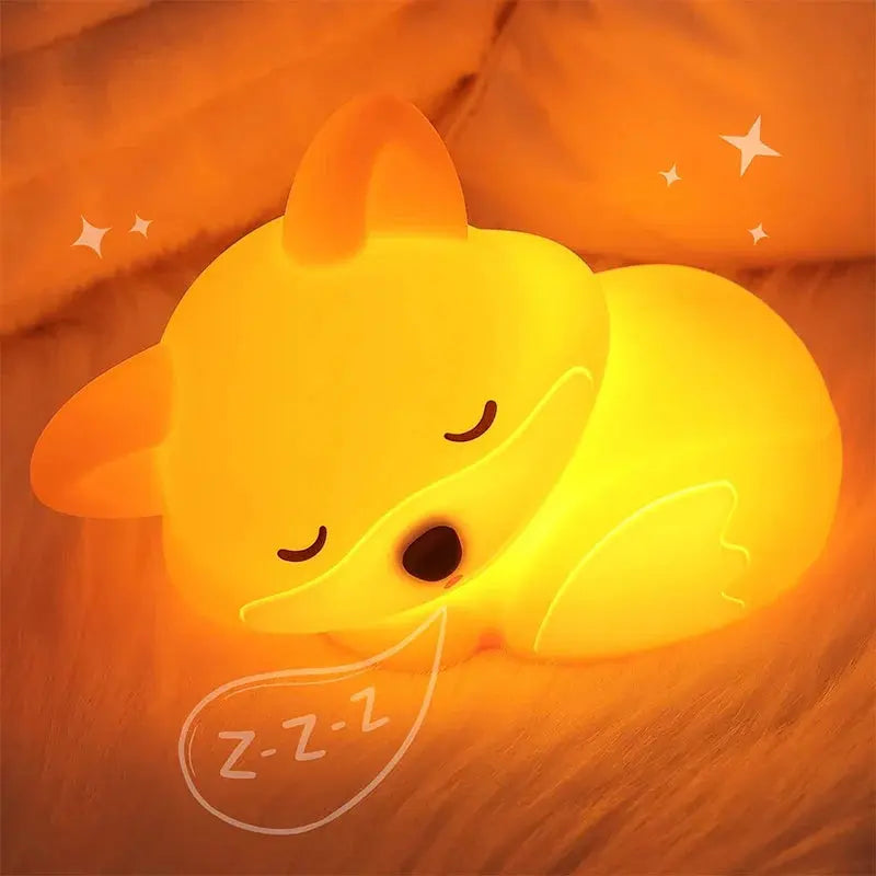 Kids Night Light BPA-Free Silicone USB Rechargeable Tap Dimmable