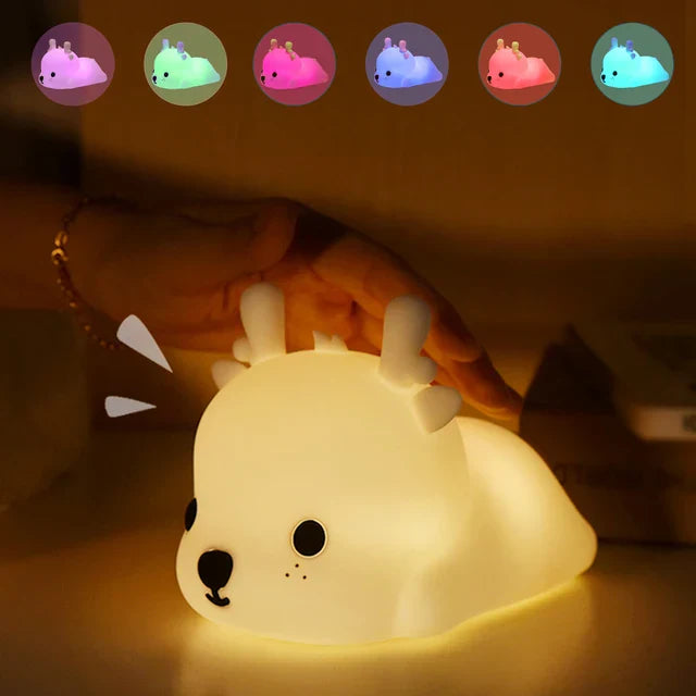 Kids Night Light Bunny Touch Control USB Rechargeable