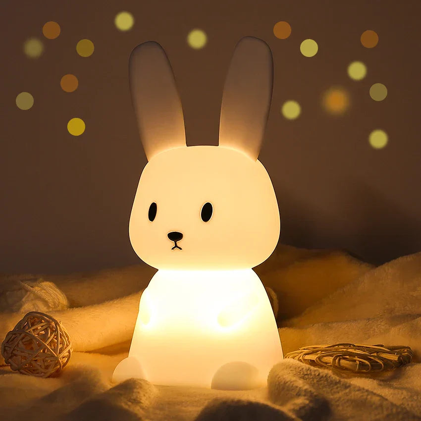 Kids Night Light Bunny Touch Control USB Rechargeable