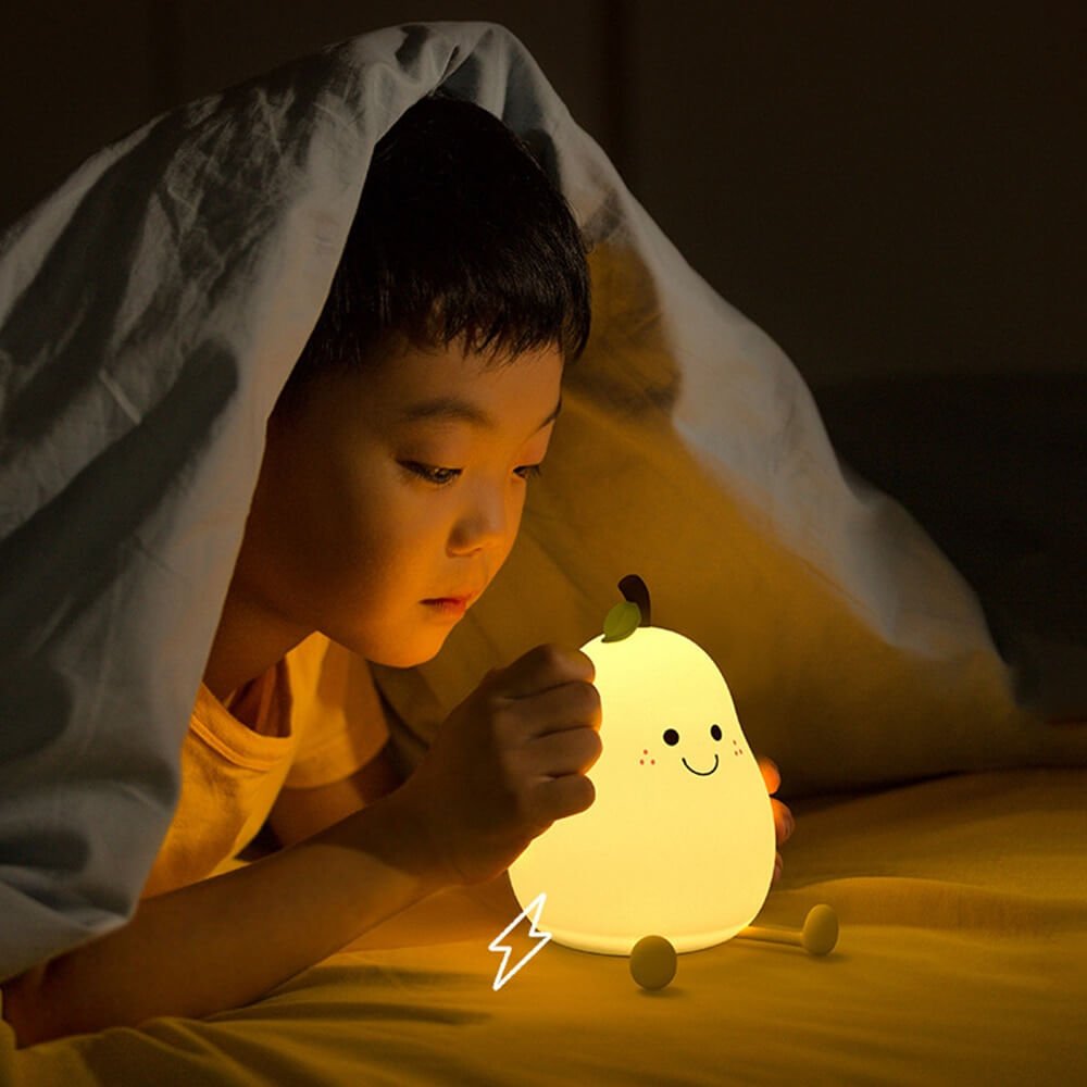 Kids Night Light Silicone Touch Control 7 Colors Timer
