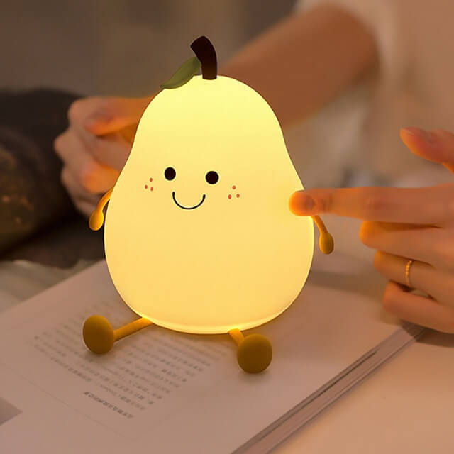 Kids Night Light Silicone Touch Control 7 Colors Timer