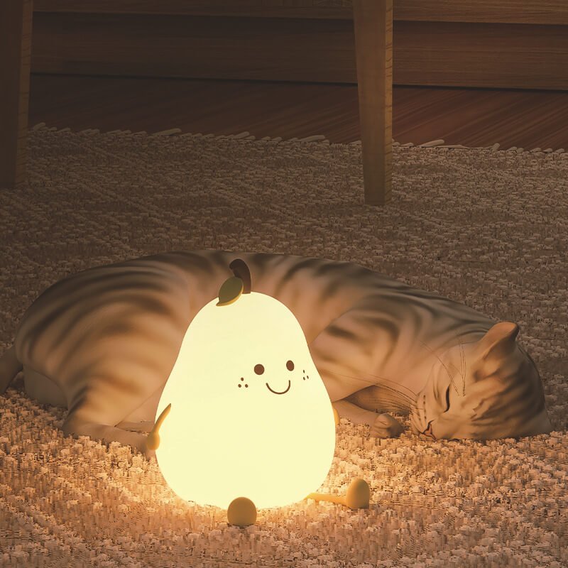 Kids Night Light Silicone Touch Control 7 Colors Timer