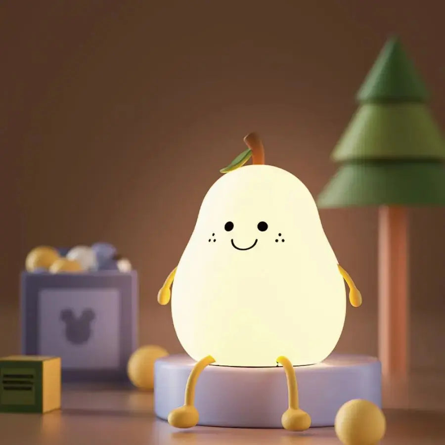 Kids Night Light Soft Silicone 7-Color Dimmable USB Rechargeable