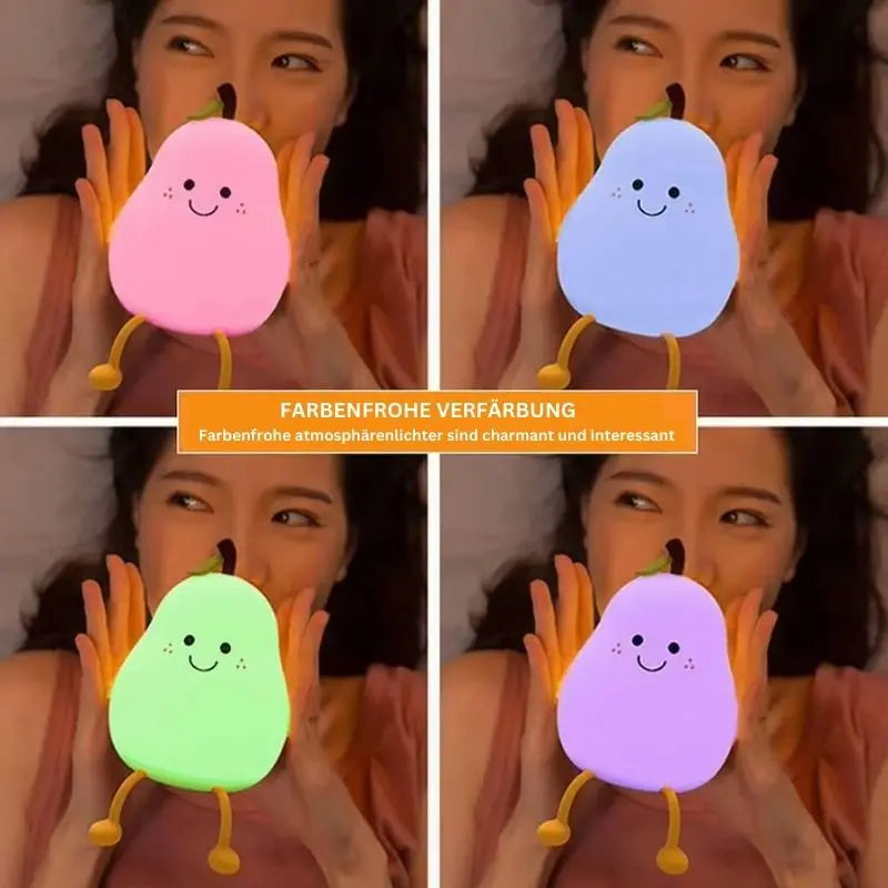 Kids Night Light Soft Silicone 7-Color Dimmable USB Rechargeable