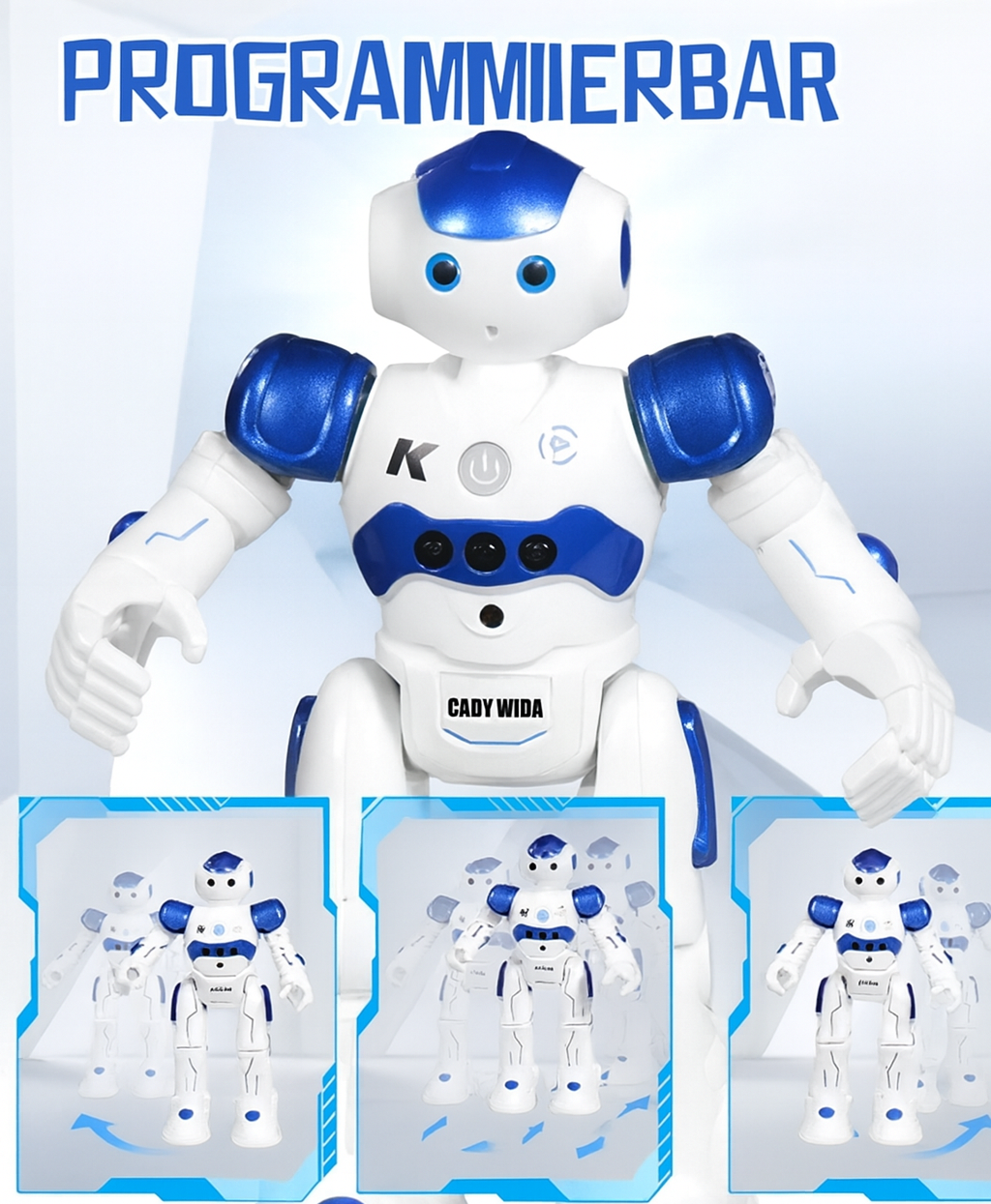 Kids Robot Toy Gesture-Controlled Programmable 60-Min Playtime