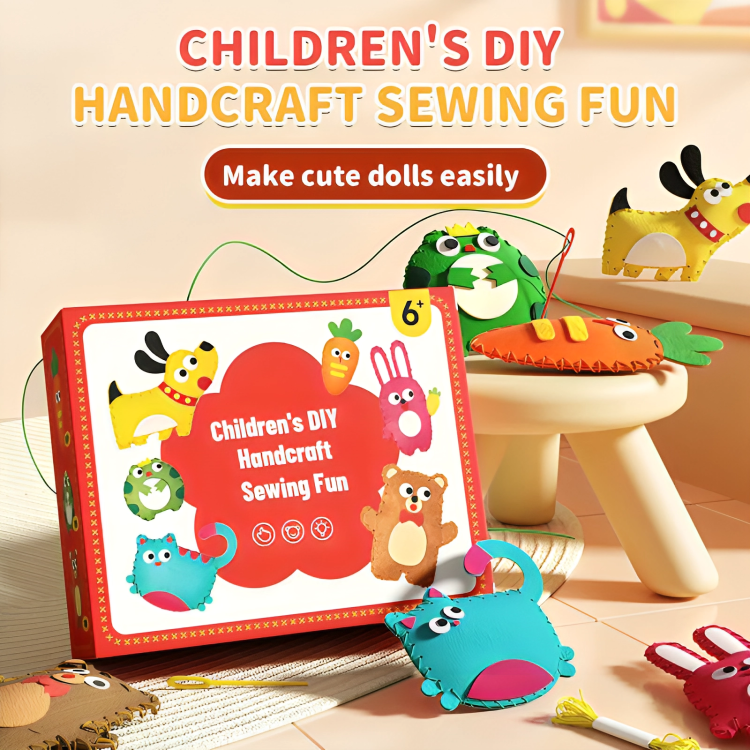 Kids Sewing Kit Beginner-Friendly Complete Set Ages 3+
