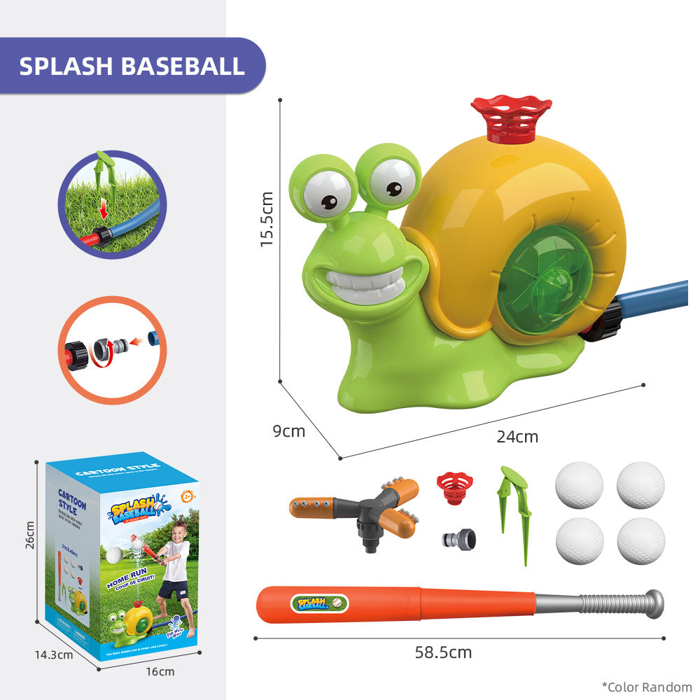 Kids Sprinkler 360 Degree Rotating Baseball Set