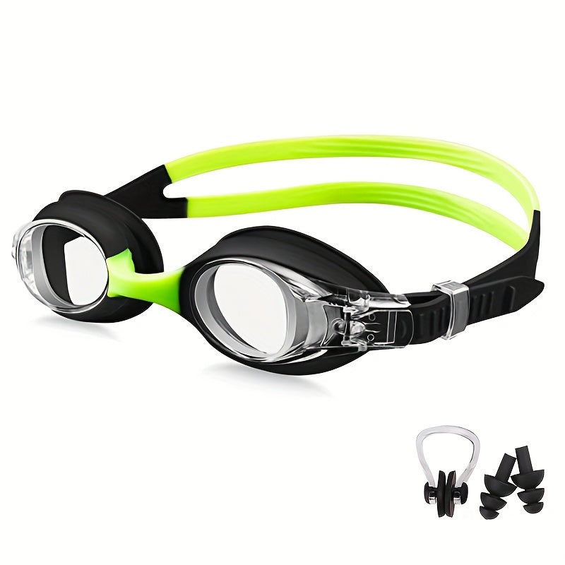 Kids Swim Goggles Anti-Fog & Leak-Proof Silicone Adjustable Strap
