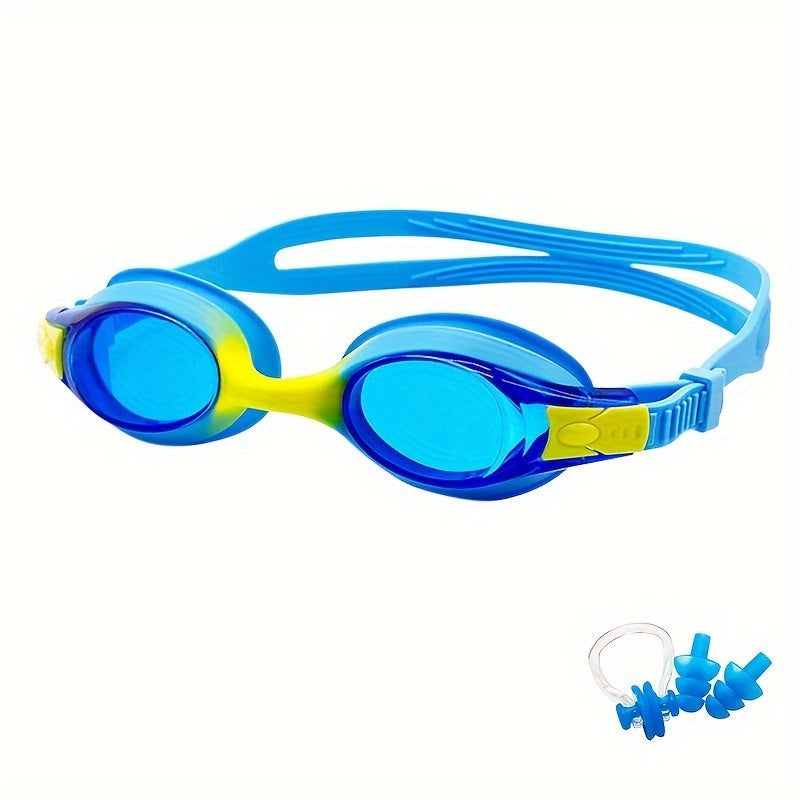 Kids Swim Goggles Anti-Fog & Leak-Proof Silicone Adjustable Strap