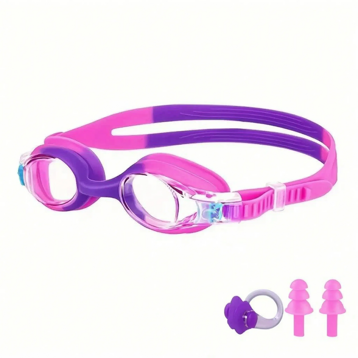 Kids Swim Goggles Fog-Free Quick-Adjust Split Strap