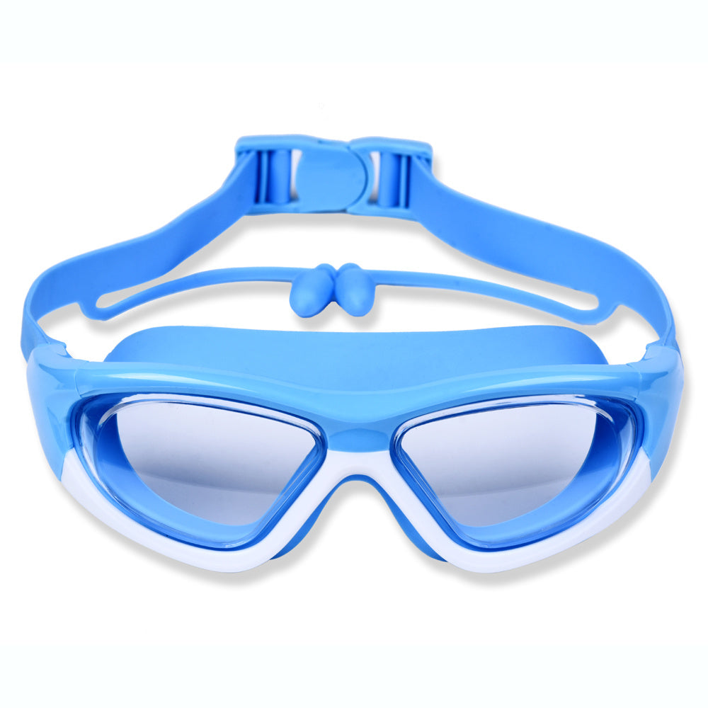 Kids Swim Goggles Large-Frame Anti-Fog Leak-Proof