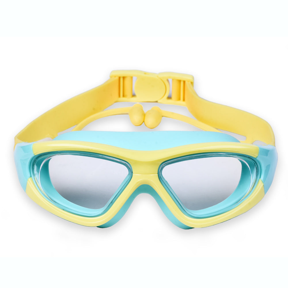 Kids Swim Goggles Large-Frame Anti-Fog Leak-Proof