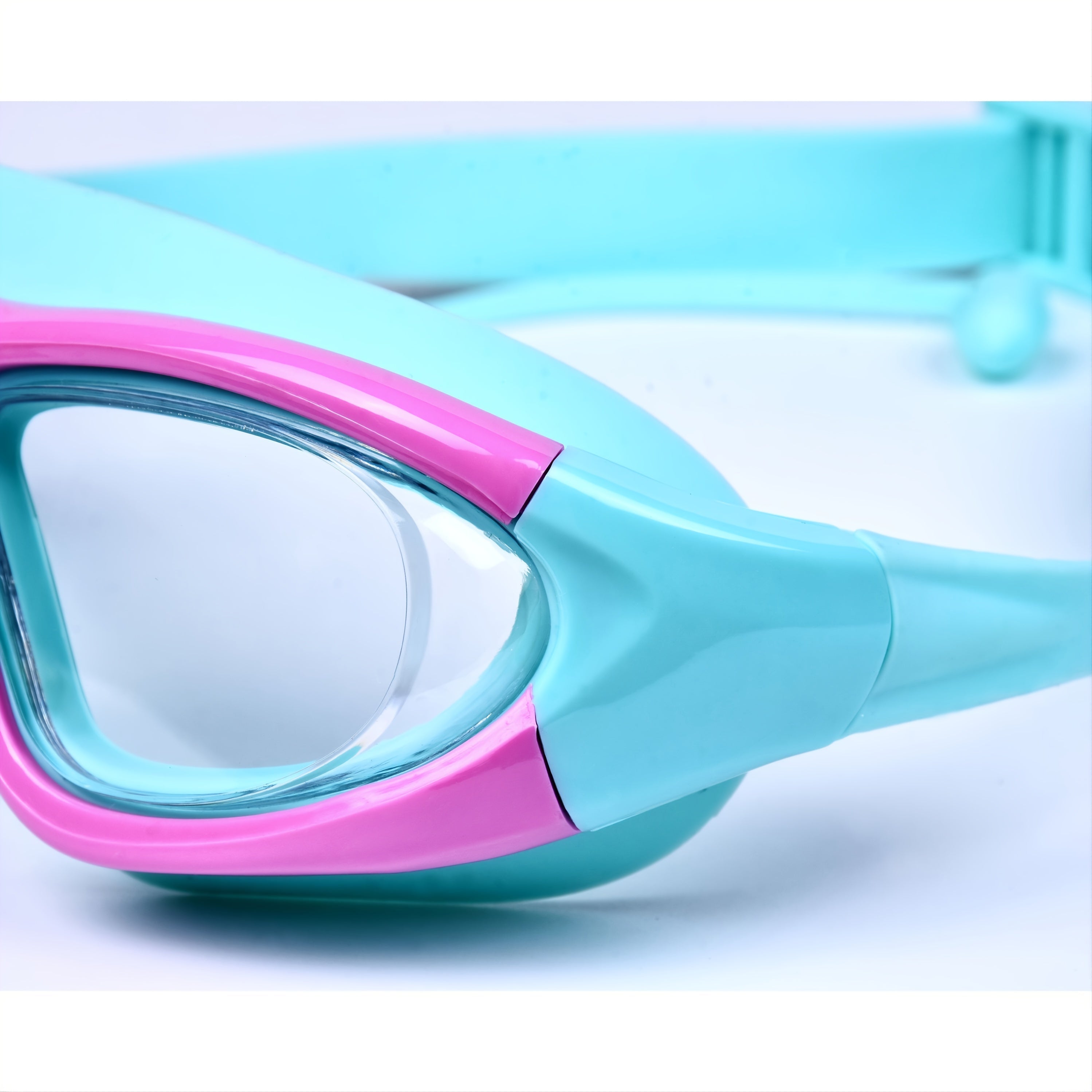 Kids Swim Goggles Large-Frame Anti-Fog Leak-Proof