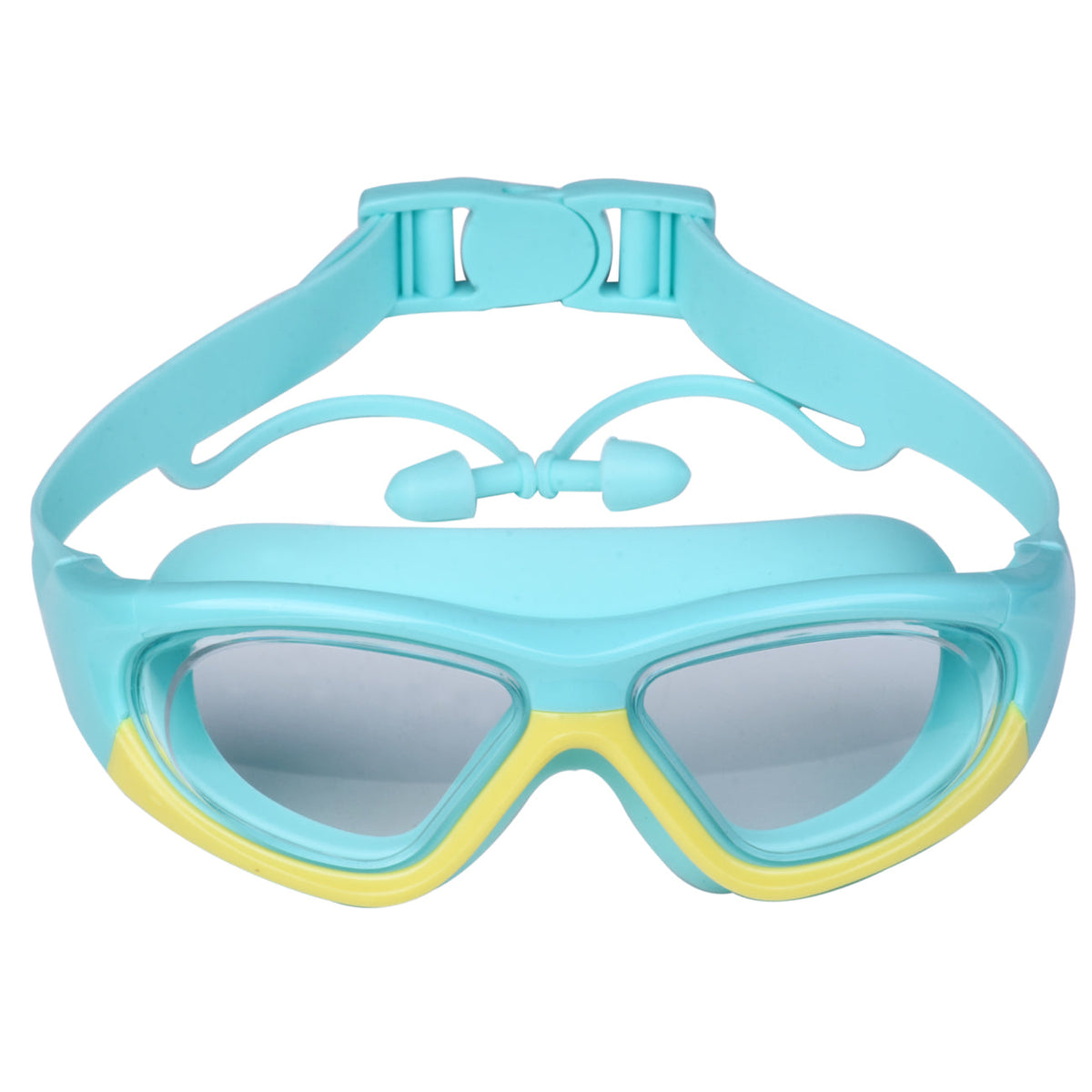 Kids Swim Goggles Large-Frame Anti-Fog Leak-Proof