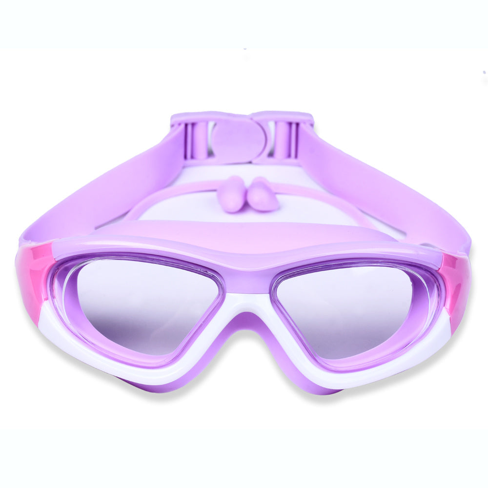 Kids Swim Goggles Large-Frame Anti-Fog Leak-Proof