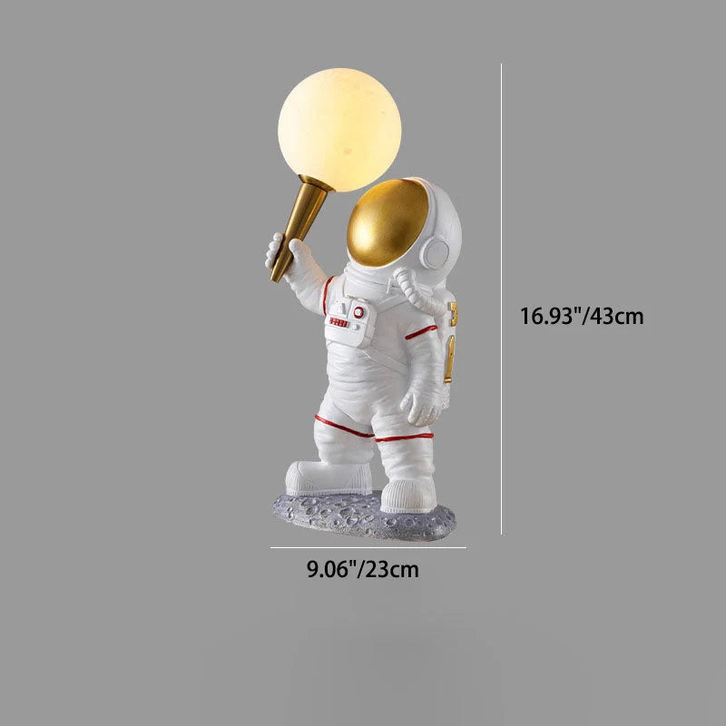 Kids Wall Lamp Astronaut Design Warm Glare-Free LED