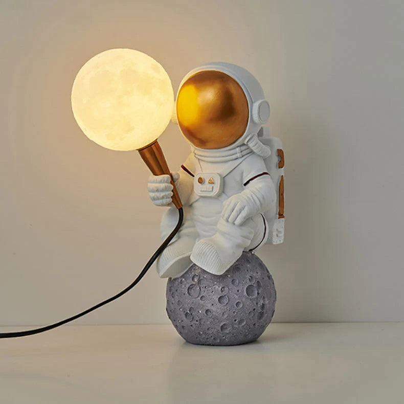 Kids Wall Lamp Astronaut Design Warm Glare-Free LED