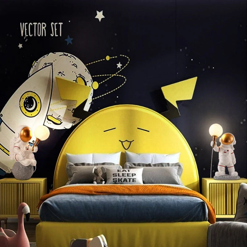 Kids Wall Lamp Astronaut Design Warm Glare-Free LED