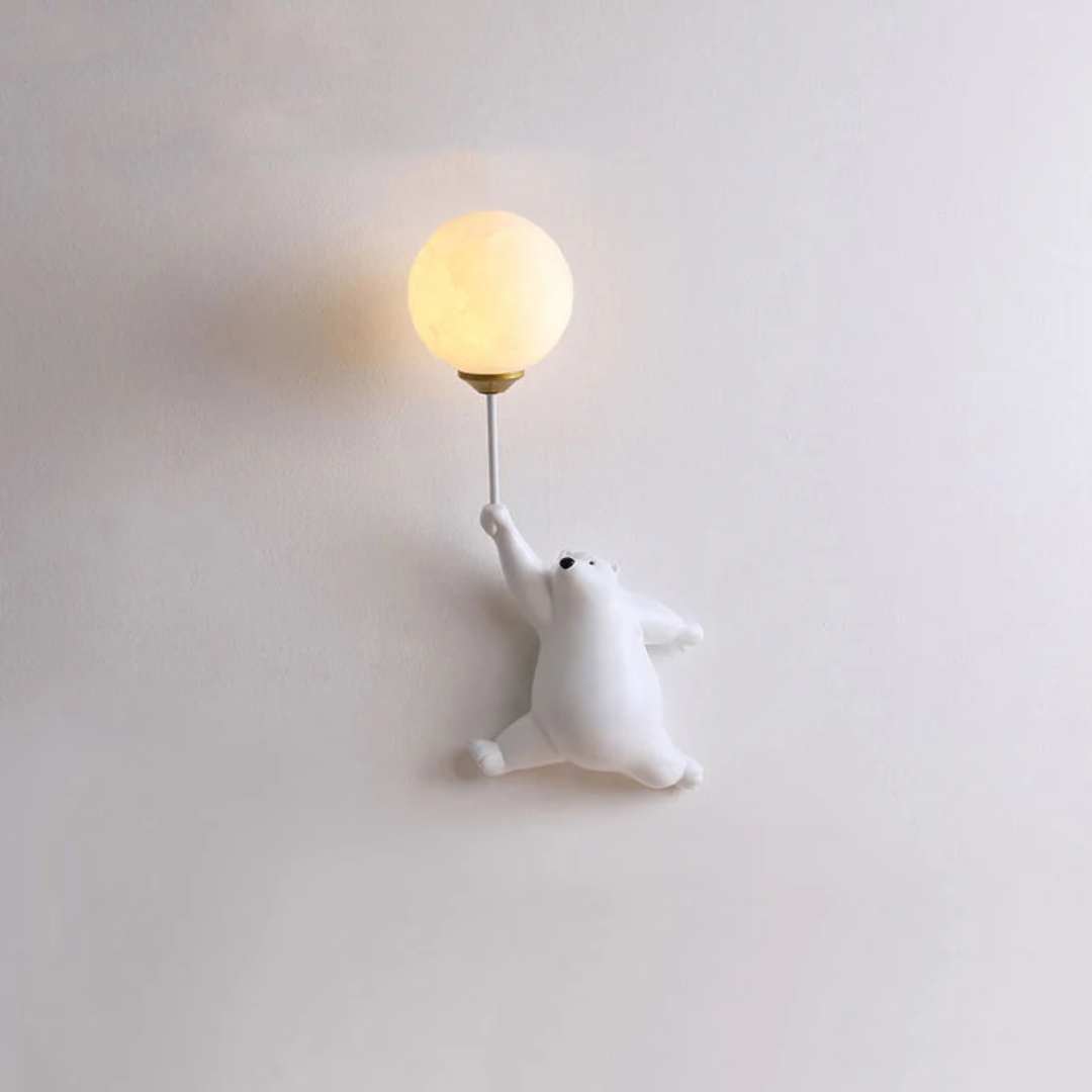 Kids Wall Light Bear-Shaped 3-Color G9 LED Included