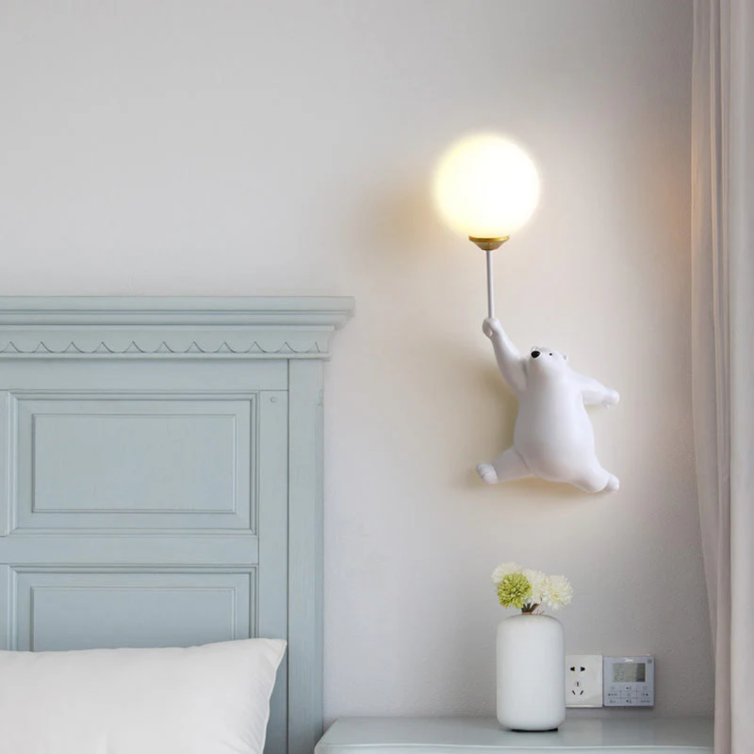 Kids Wall Light Bear-Shaped 3-Color G9 LED Included