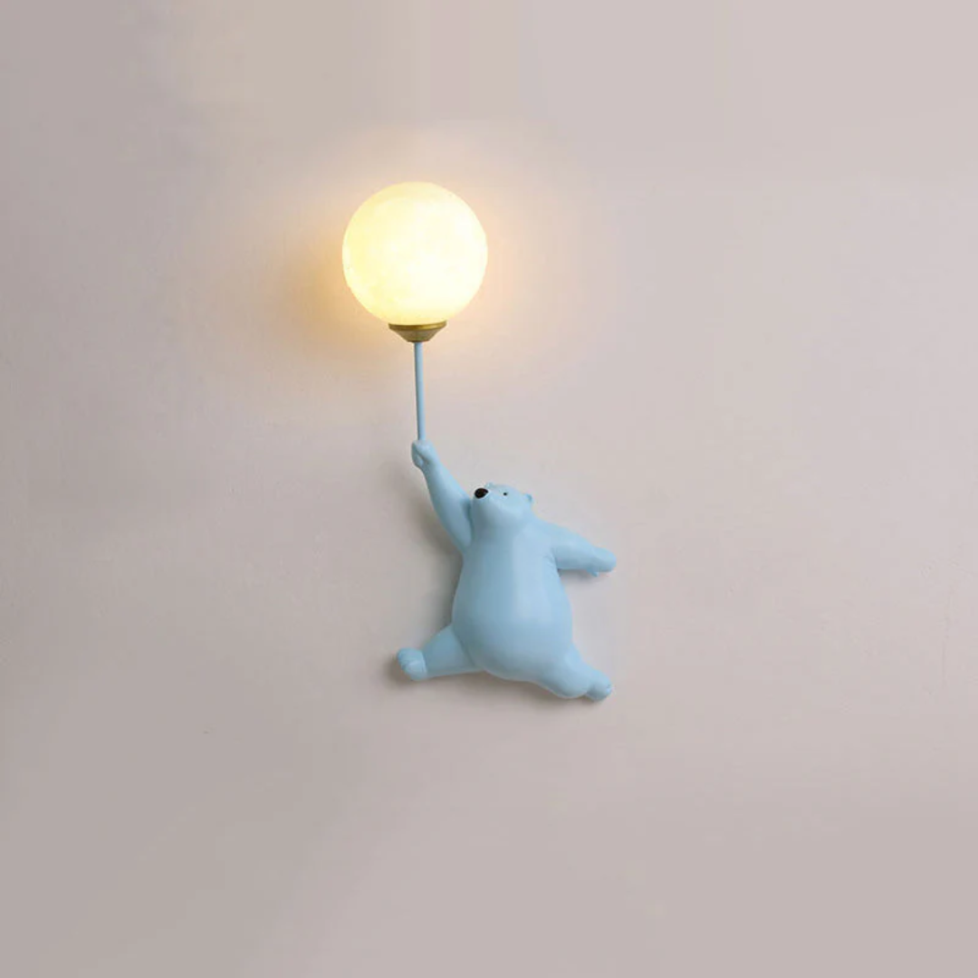 Kids Wall Light Bear-Shaped 3-Color G9 LED Included