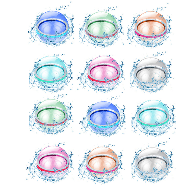 Kids Water Balloons Magnetic Closure Reusable Silicone Quick Fill