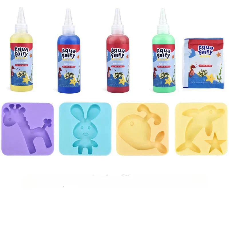 Kids Water Gel Craft Kit Non-Toxic Gel & Templates