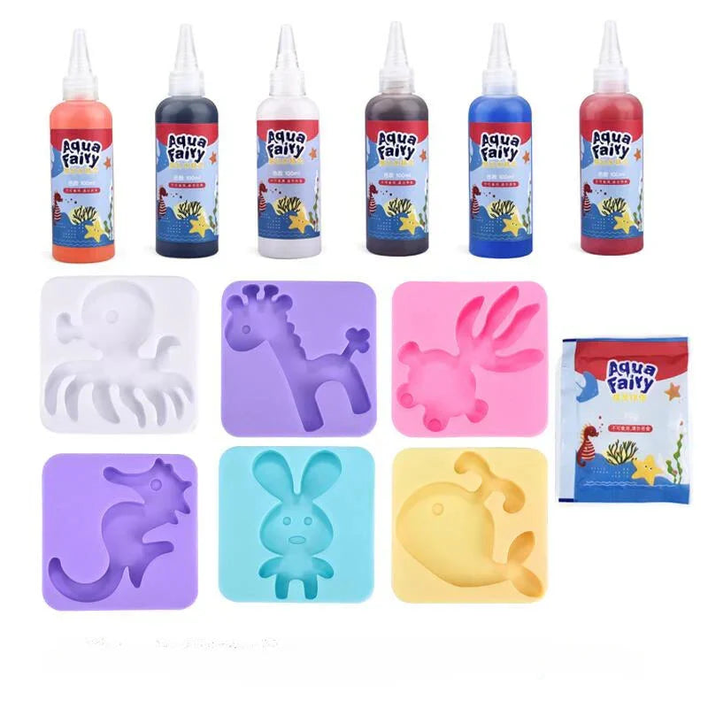 Kids Water Gel Craft Kit Non-Toxic Gel & Templates