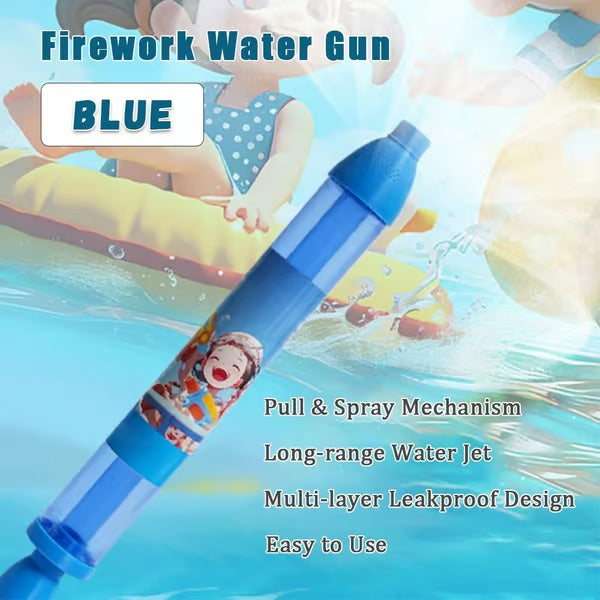 Kids Water Gun Fireworks Spray Effect Easy Pull Trigger