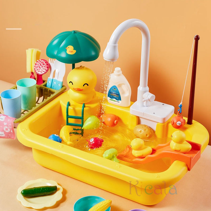 Kids Water Play Table Battery-Powered Circulating Pump Indoor & Outdoor
