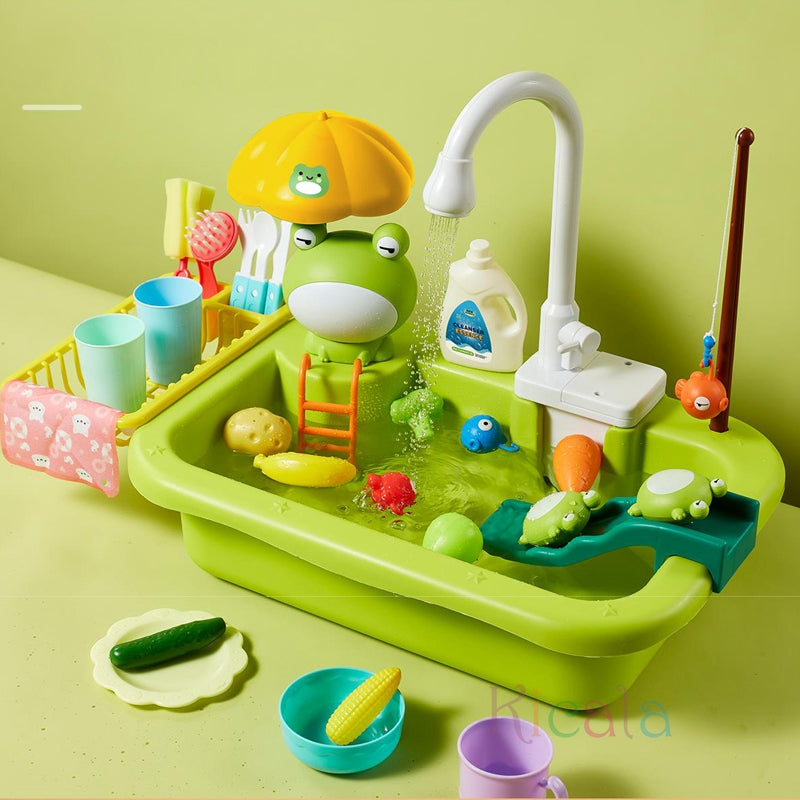 Kids Water Play Table Circulating Fountain Accessories Included