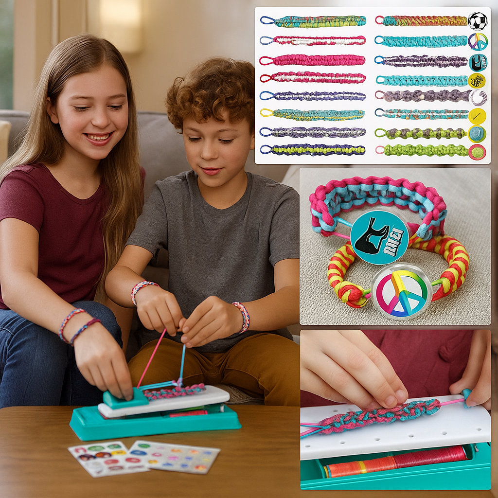 Kinderarmband-Set Perlen & Anhänger Enthält Schnüre & Verschlüsse