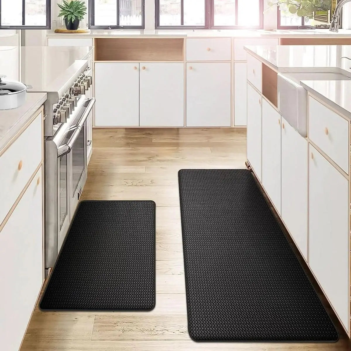 Kitchen Anti-Fatigue Mat PU Foam Non-Slip Water & Oil-Resistant