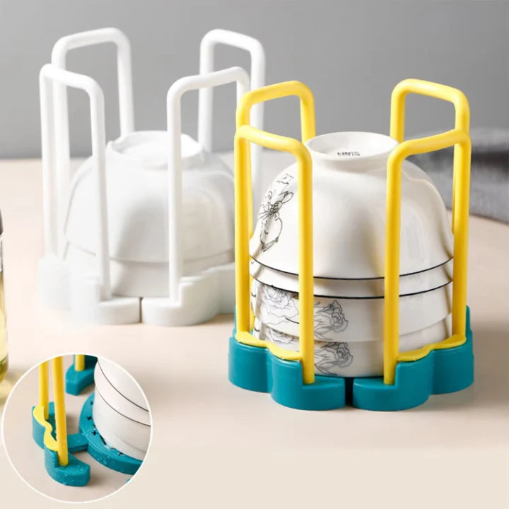 Kitchen Bowl Organizer Stackable Space-Saving