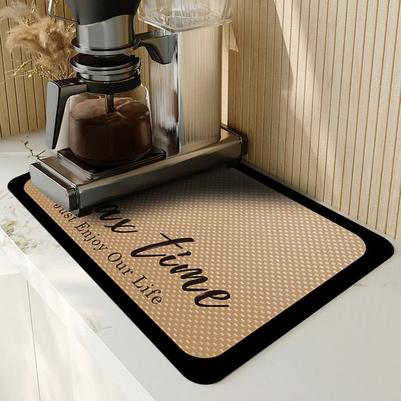 Kitchen Drying Mat Absorbent Non-Slip & Machine Washable