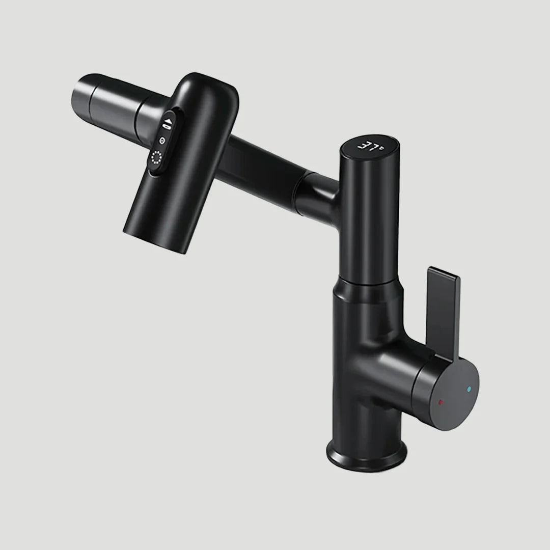 Kitchen Faucet 360° Swivel Height Adjustable & Temperature Display