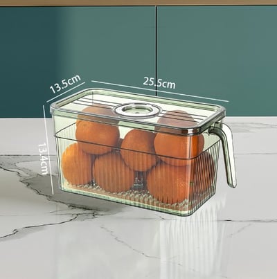 Kitchen Food Storage Container Stackable Clear Window BPA-Free