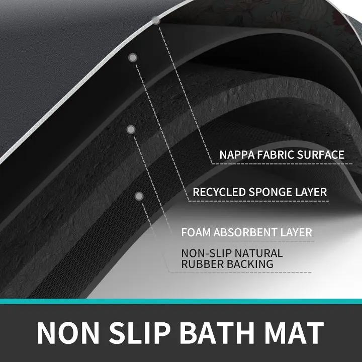 Kitchen Mat Ultra-Absorbent Padded & Non-Slip Rubber Base