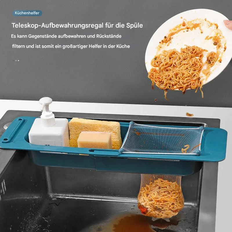 Kitchen Organizer Adjustable Space-Saving No-Drill