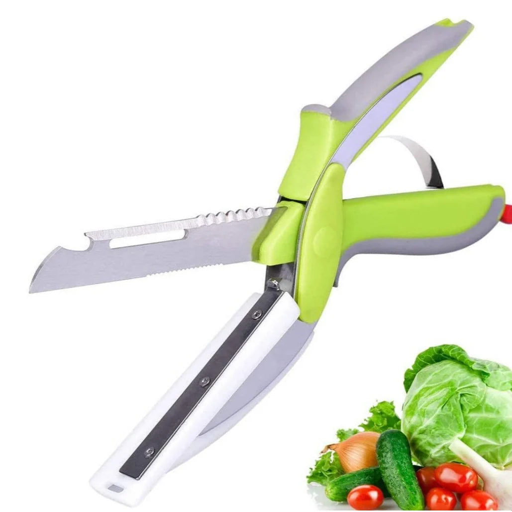 Kitchen Scissors Multifunctional Safety Lock Silicone Handle