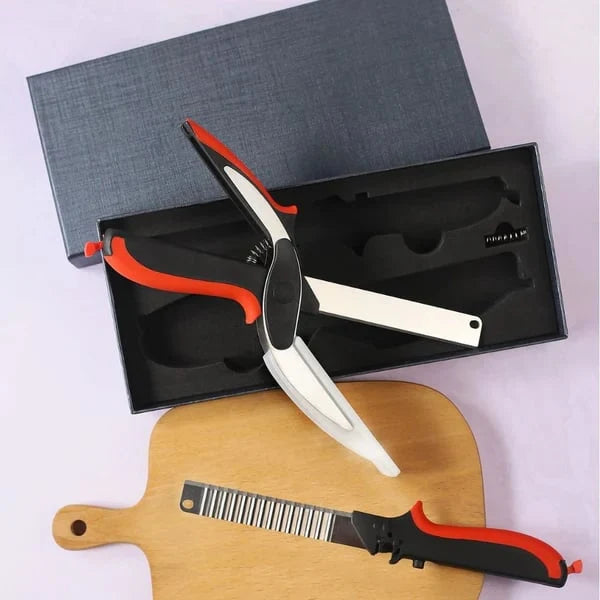 Kitchen Scissors Multifunctional Safety Lock Silicone Handle