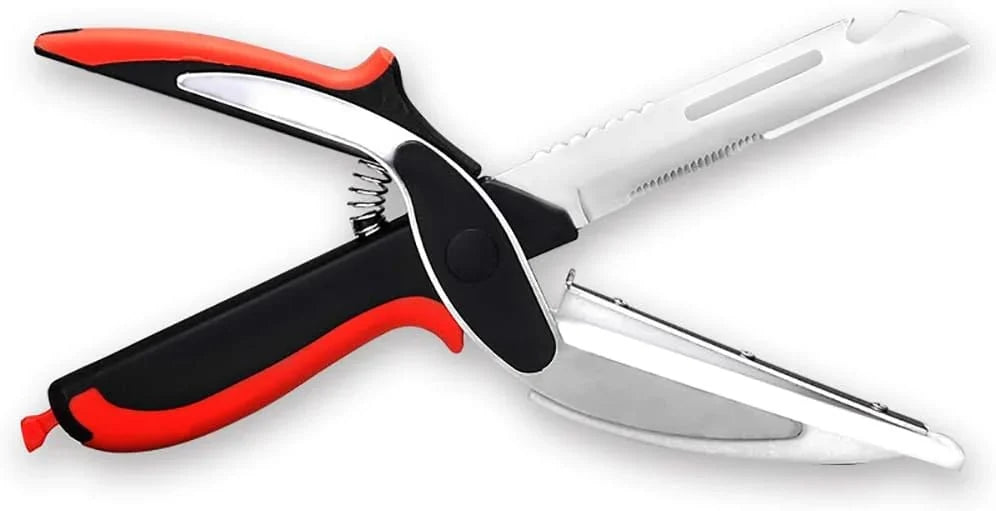 Kitchen Scissors Multifunctional Safety Lock Silicone Handle