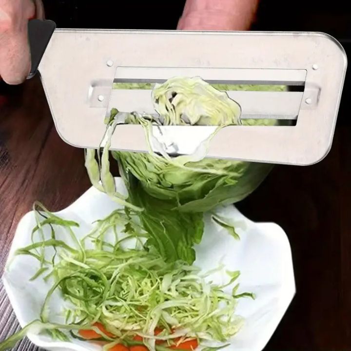 Kitchen Slicer Double-Layer Blades Stainless Steel Non-Slip Handle