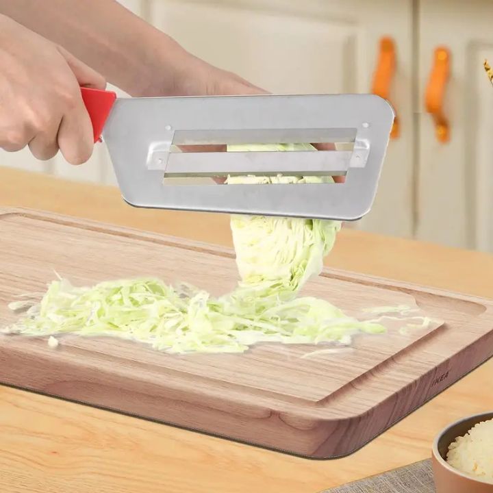 Kitchen Slicer Double-Layer Blades Stainless Steel Non-Slip Handle