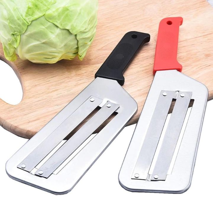 Kitchen Slicer Double-Layer Blades Stainless Steel Non-Slip Handle
