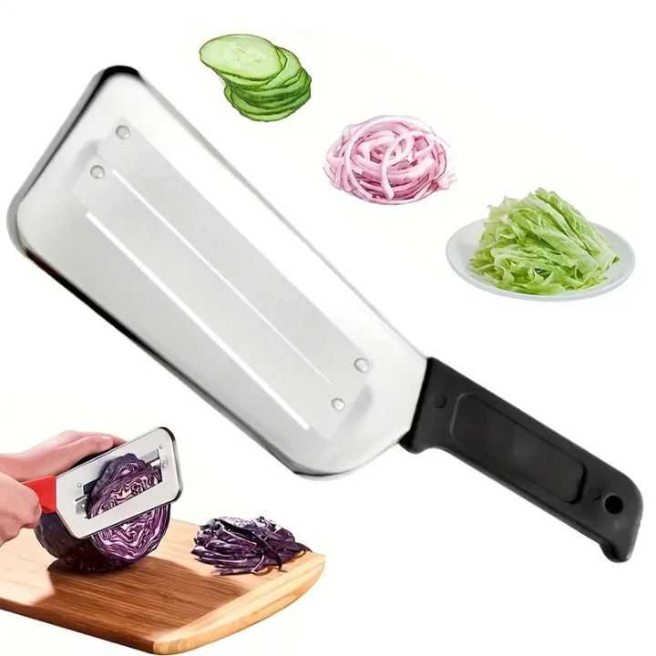 Kitchen Slicer Double-Layer Blades Stainless Steel Non-Slip Handle